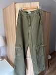 Spodnie khaki cargo Zara 42