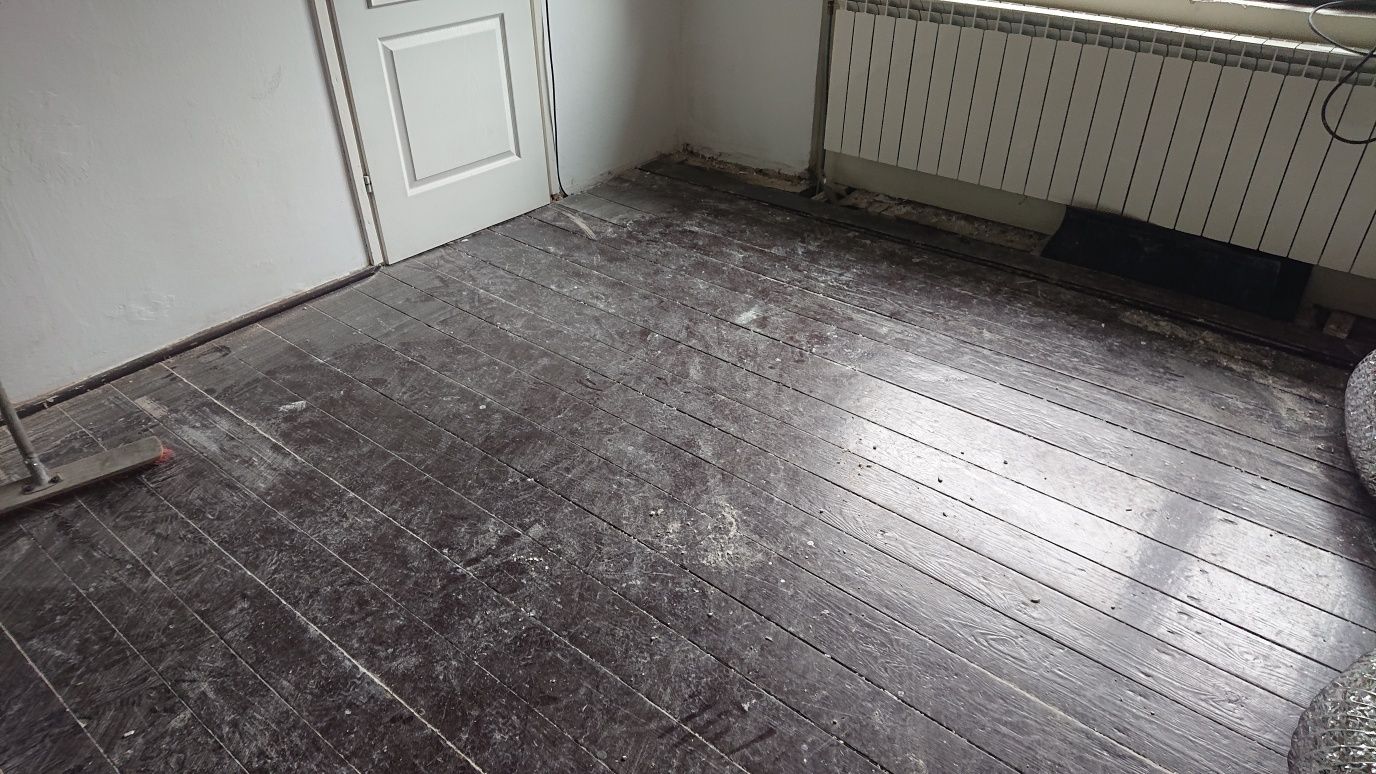 Stare deski podłoga parkiet lata 60