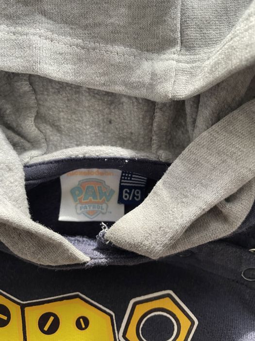 Granatowa bluza z kapturem z Psim Patrolem - Rubble, 74