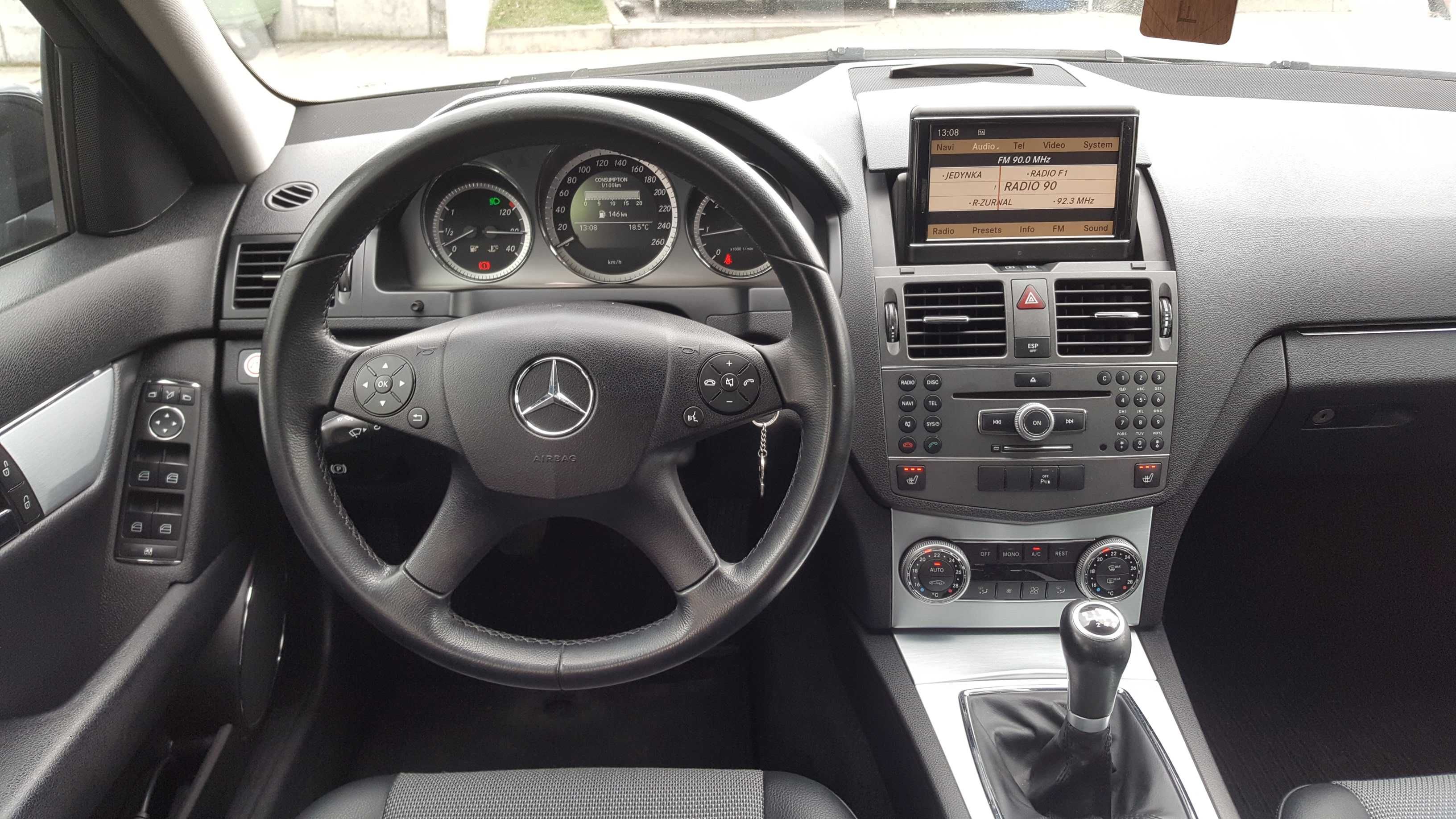 Mercedes C-250 CDI 204KM Avantgarde, duża NAVI, grz. fotele, świetny!