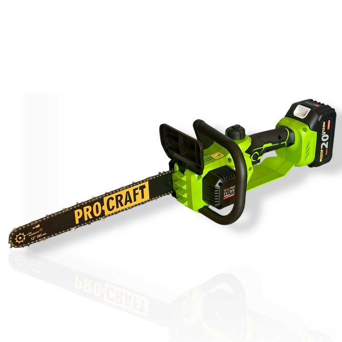 Акумуляторна ланцюгова пила Procraft PKA34 шина 10”, 12” | 1 АКБ + ЗП