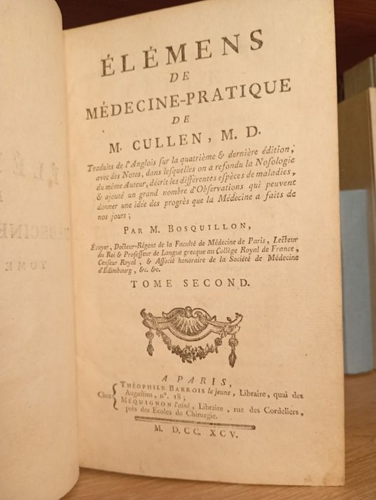 Starodruk 1795 Medycyna Praktyczna - Choroby Psychiczne i Nerwowe