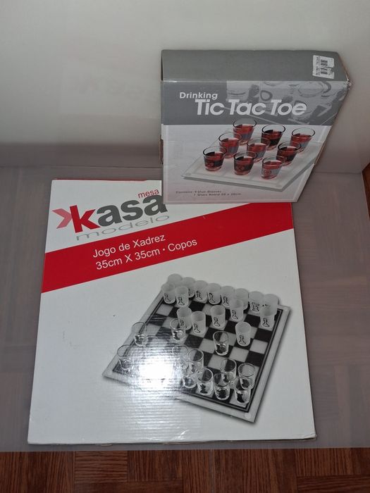 Jogo de Xadrez + Jogo de Tabuleiro Galo