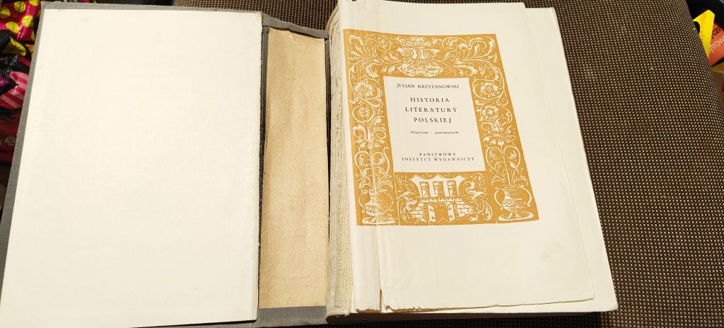 Julian Krzyżanowski Historia literatury polskiej