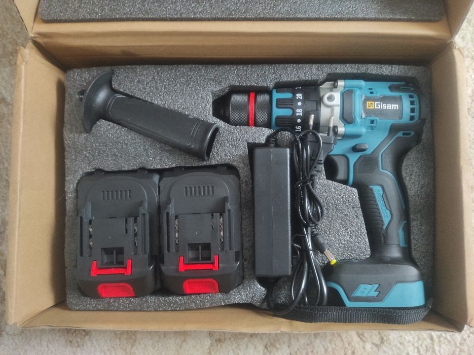 Wiertarko wkrętarka Gisam 2szt bateri Nowa!