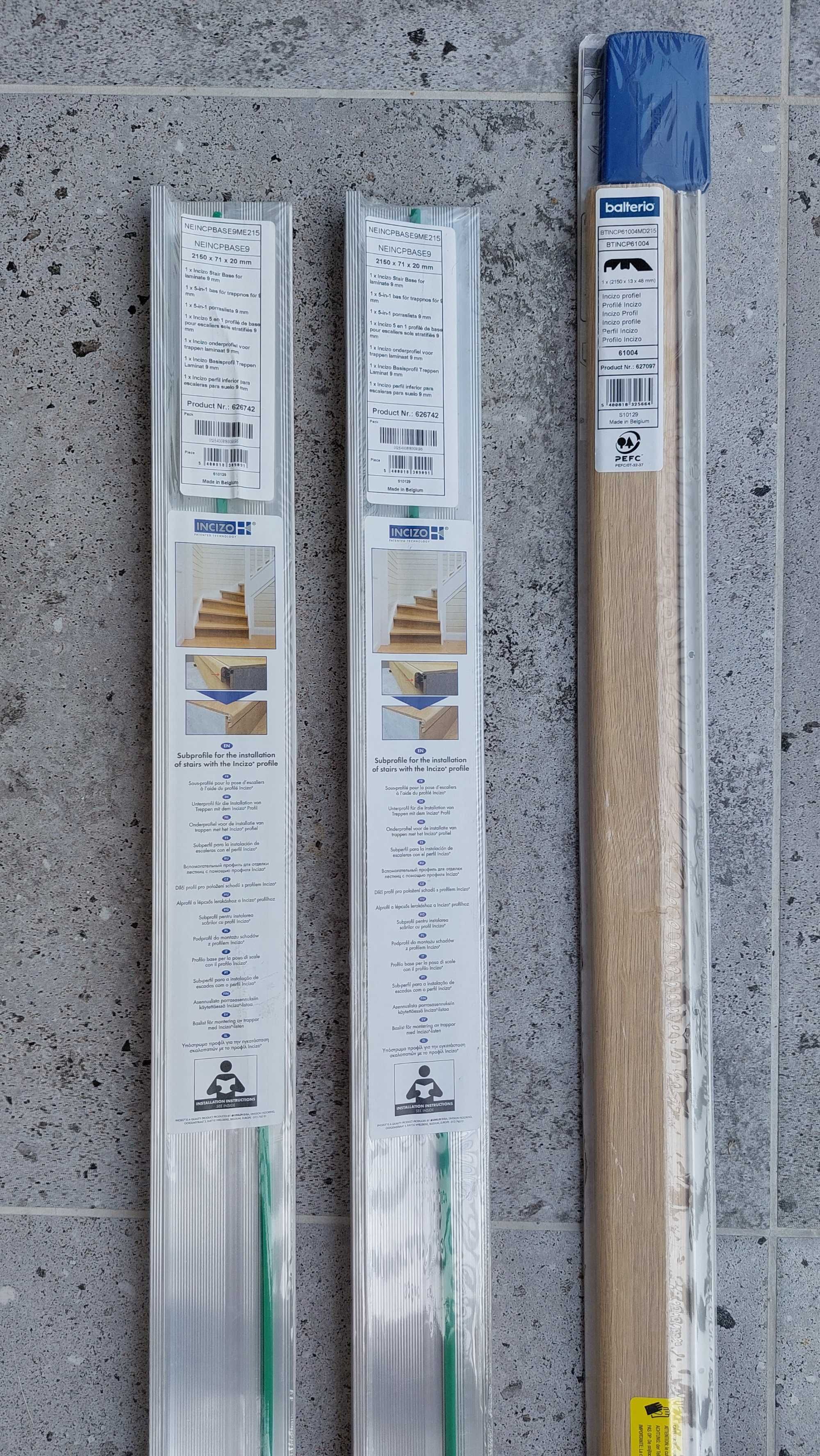 Listwa podprofil alu schodowy INCIZO Quick-Step 2,15m cena za 2 szt