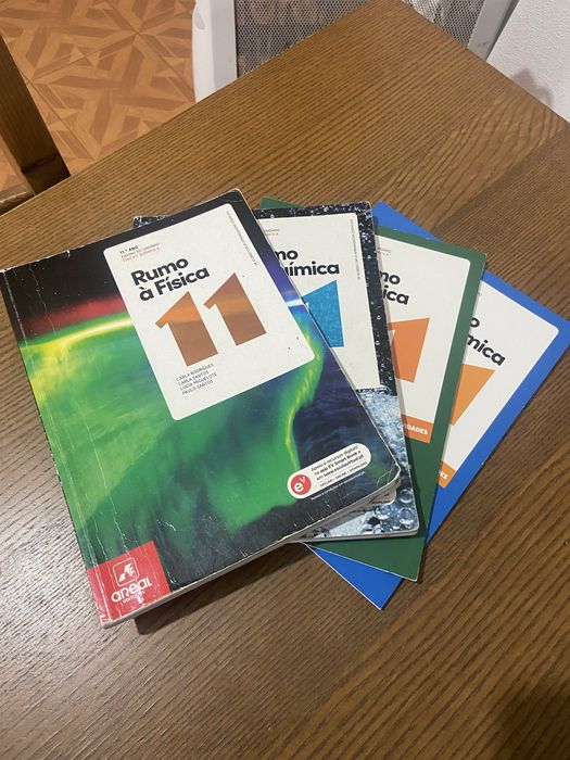 Manuais e caderno de atividades FQ 11 ano