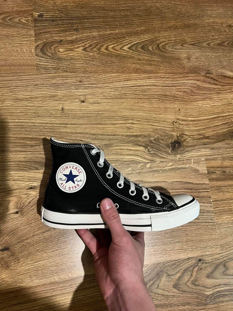 Converse Czarne Wysokie 37.5 24cm