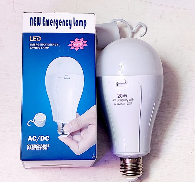 Лампа діодна акумуляторна E27 20Вт 2 акумулятори