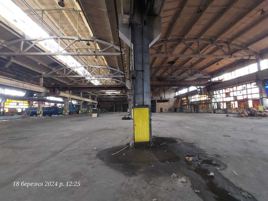 Виробн.-складське 3500м2, крани 10т, заїде фура, Н-10м, велика потужн.