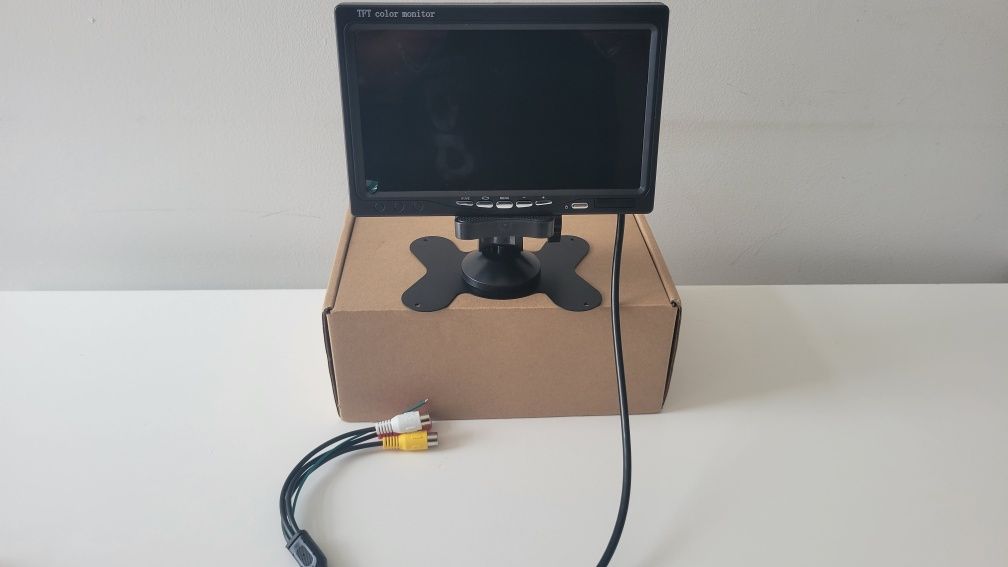Monitor LED 7" de Estacionamento com acessórios
