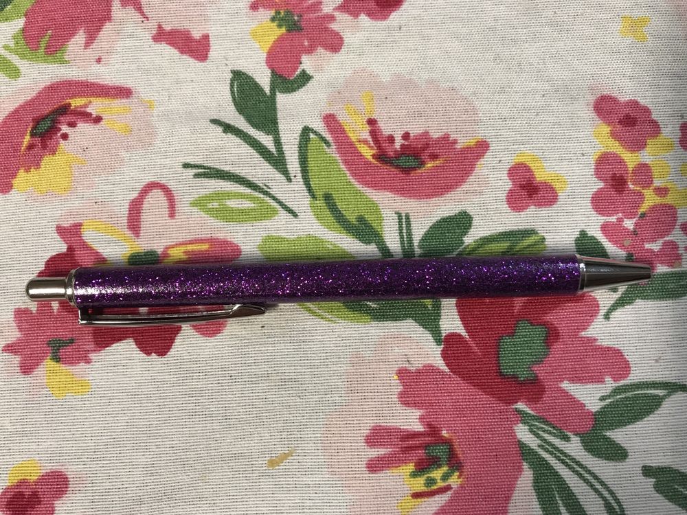 Długopisy z brokatem 8 sztuk