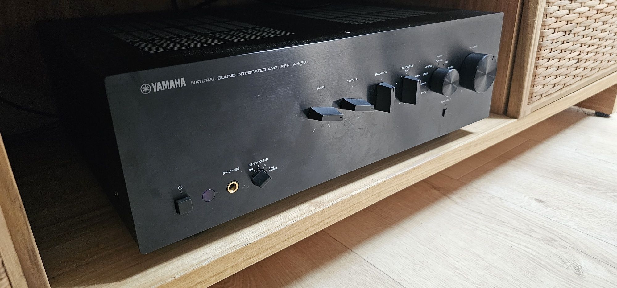 Yamaha as-501 czarny wzmacniacz klasy A