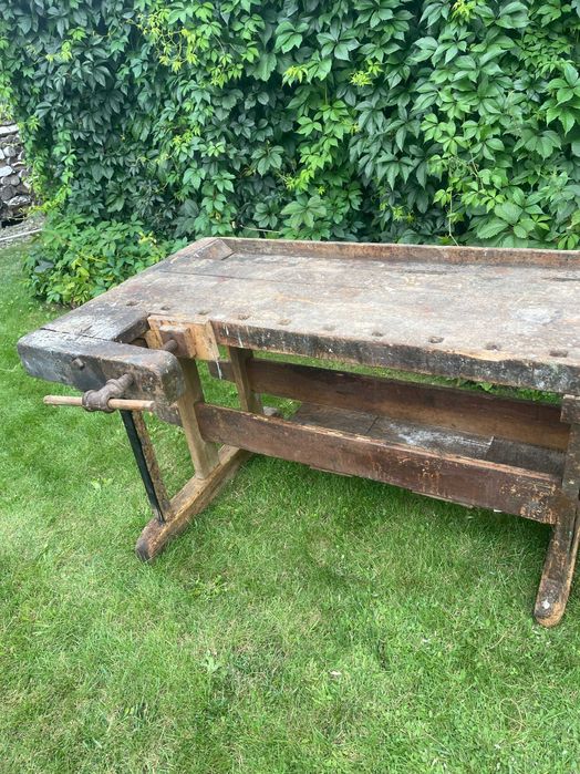 Stary stół stolarski pod barek lub stół