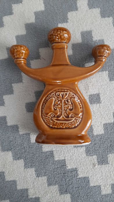 Świecznik trójramienny Ceramika BOCHNIA z czasów PRL