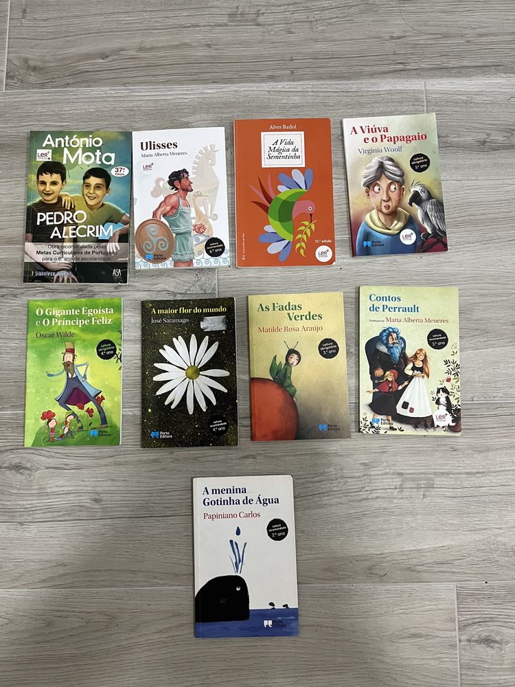 Livros de leitura obrigatória, 6. ano ao 2. ano