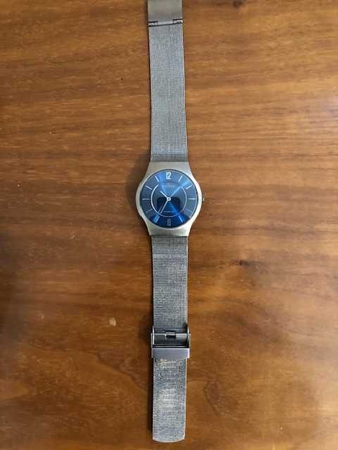 zegarek męski skagen slim titanium