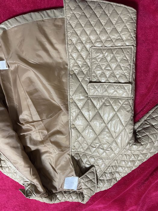 Стёганая куртка Mohito, размер 36 (S), бежево-шампанское