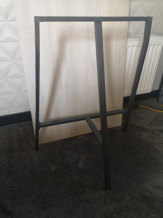 Ikea biurko podstawa do blatu biurka czarne nogi stołu