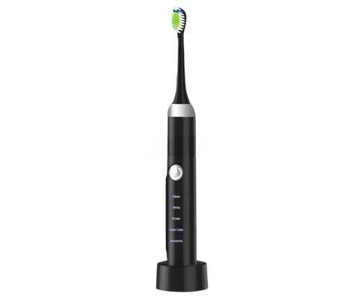 ZESTAW Szczoteczka soniczna do zębów elektryczna czarna INDUKCYJNA