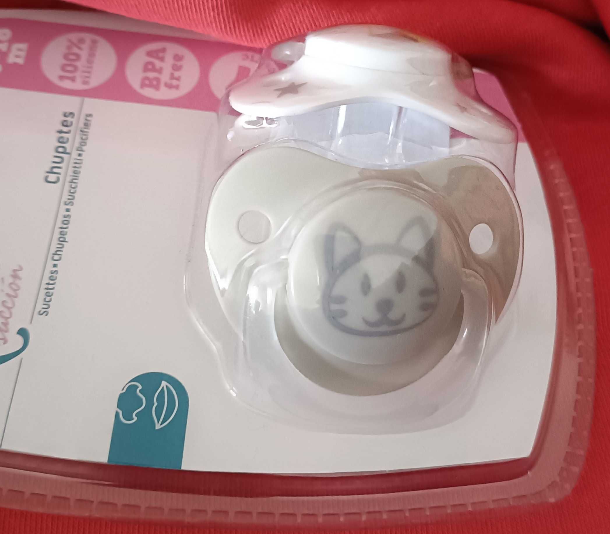 Chupetas Kiokids 6-18m novas, na embalagem