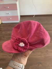 Różowa czapeczka z daszkiem dla dziewczynki