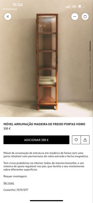 Móvel madeira zara home