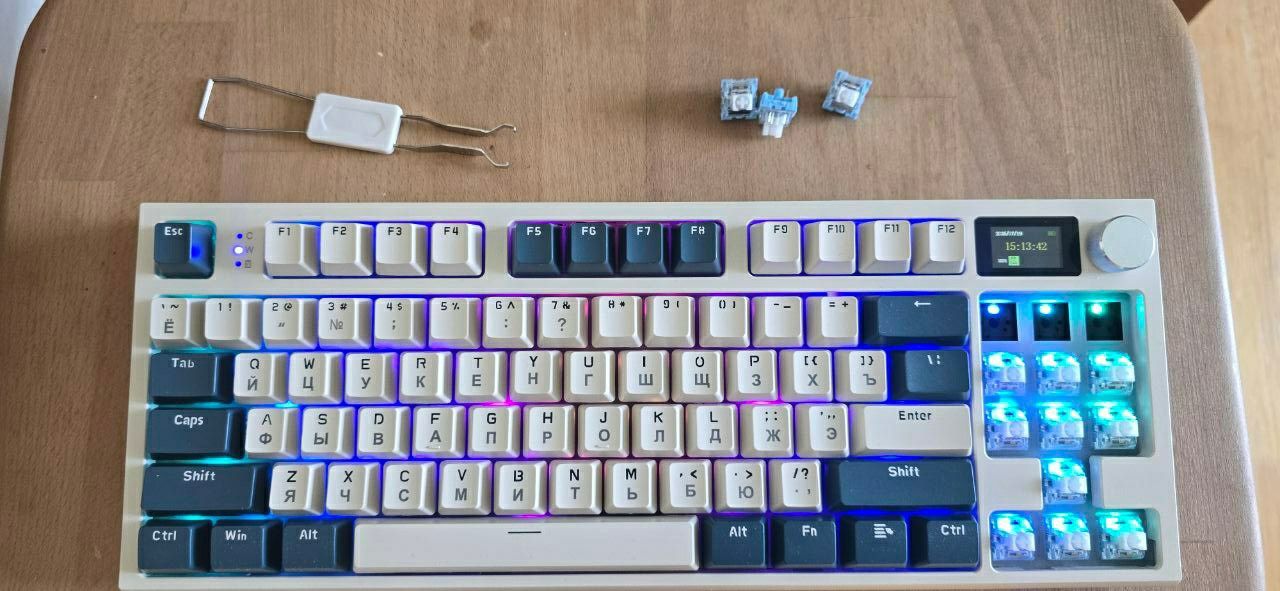 Клавиатура Attack Shark K86 на білих свічах 85%