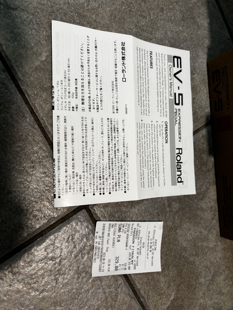 Roland EV-5 pedał ekspresji