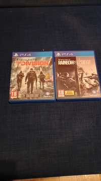 2 gry PS4 Tom clancy's reinbow six siege i Tom clancy's THE DIVISION