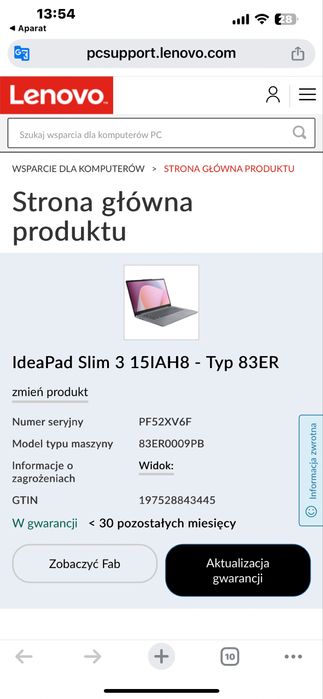 Lenovo IdeaPad Slim 3 15IAH8 15,6”  i5-12450H 16 GB TAM 1TB