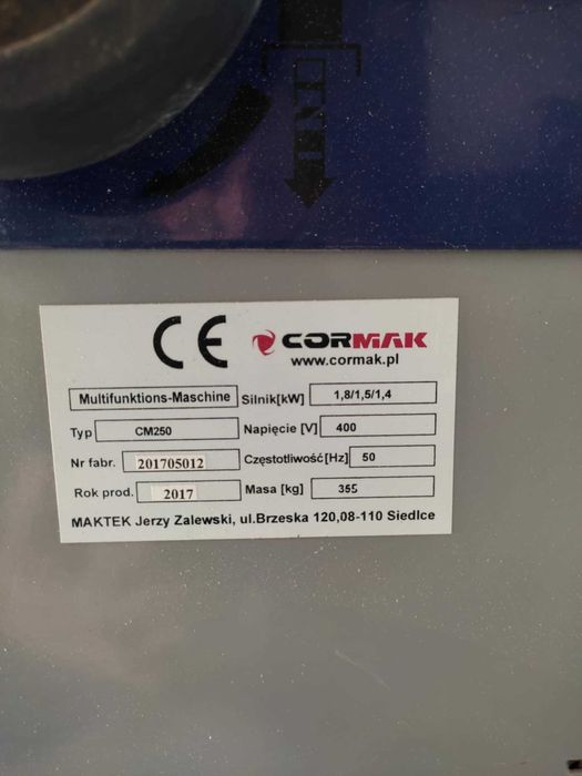 maszyna wieloczynnościowa do drewna Cormak CM 250