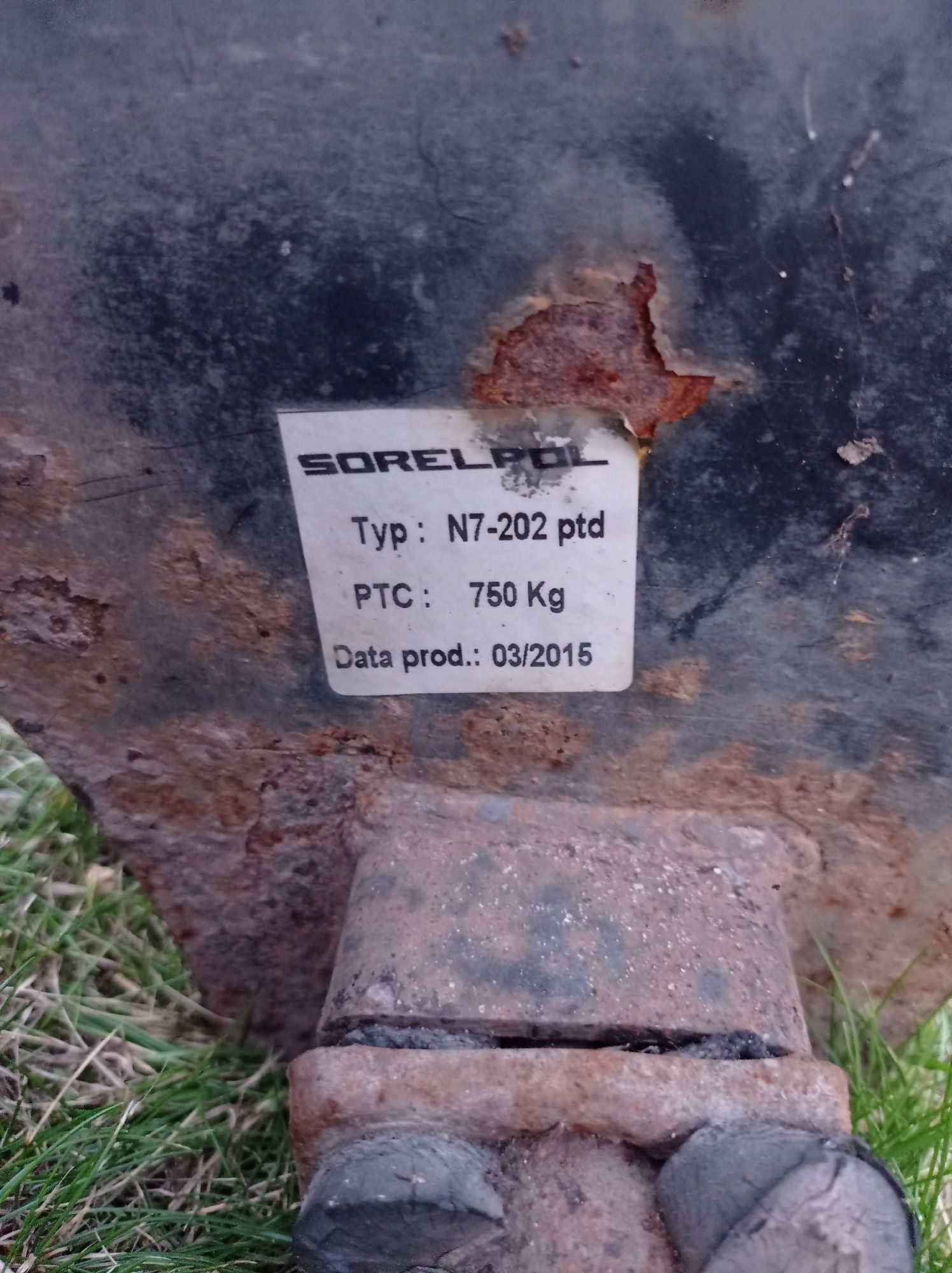 Półoś z przyczepki Neptun  SorelPol