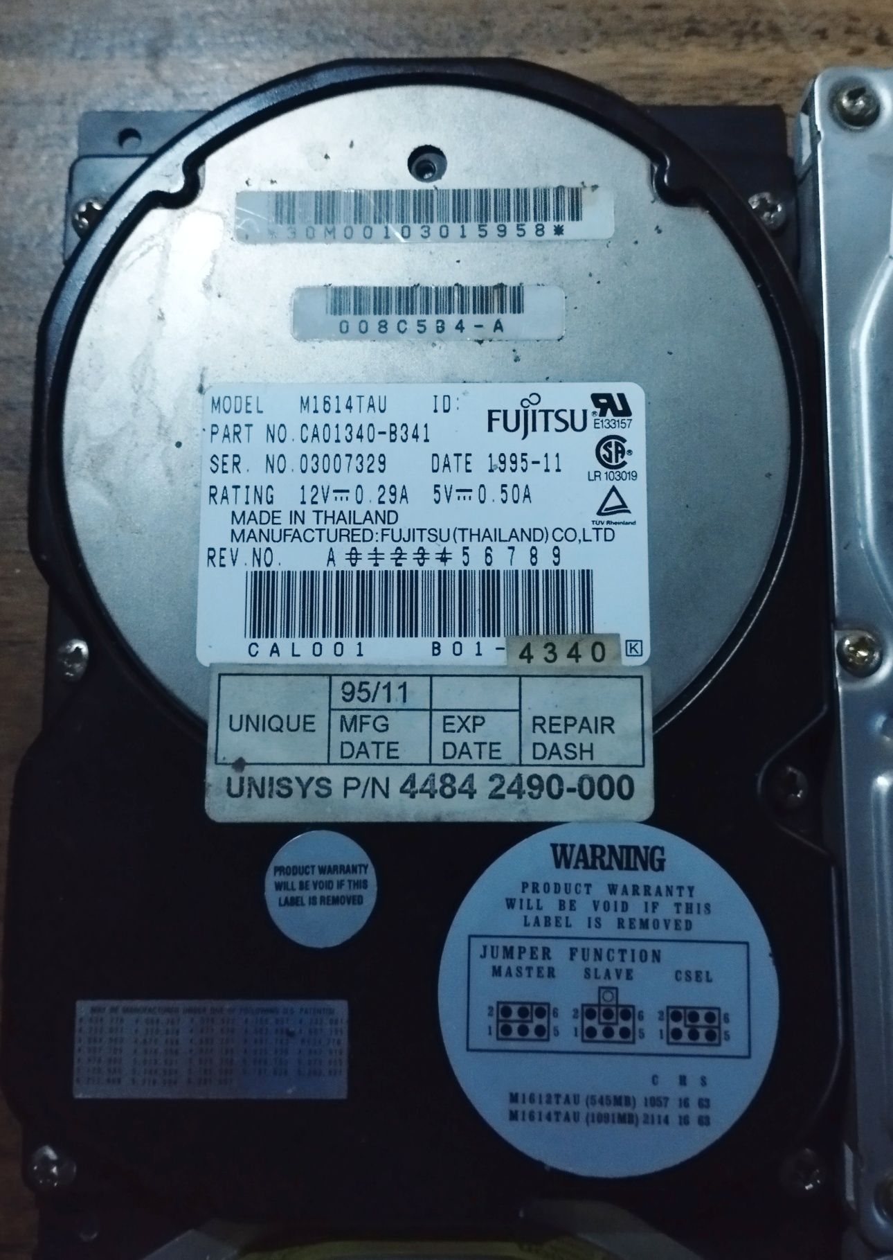 6 dysków HDD ATA z lat 90/00 RETRO