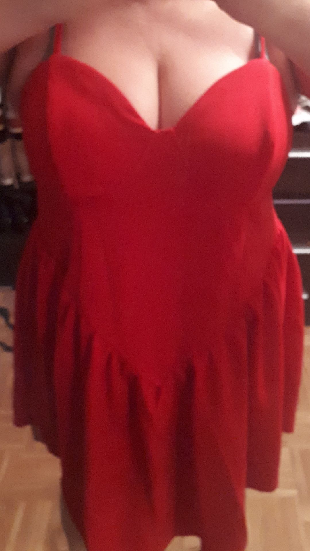 Piękna sukienka czerwona święta sylwester plus size