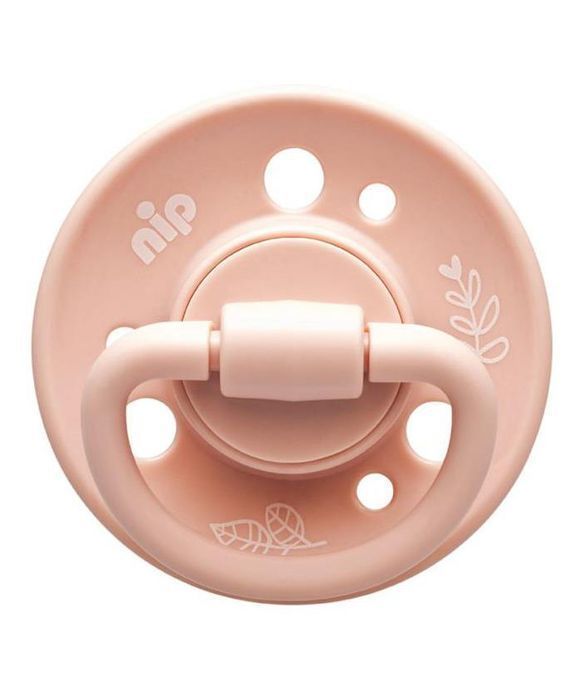 Nip Smoczek 2 "Cherry Green", 6M+, 2 Szt, Latex 2 Odcienie Rózu
