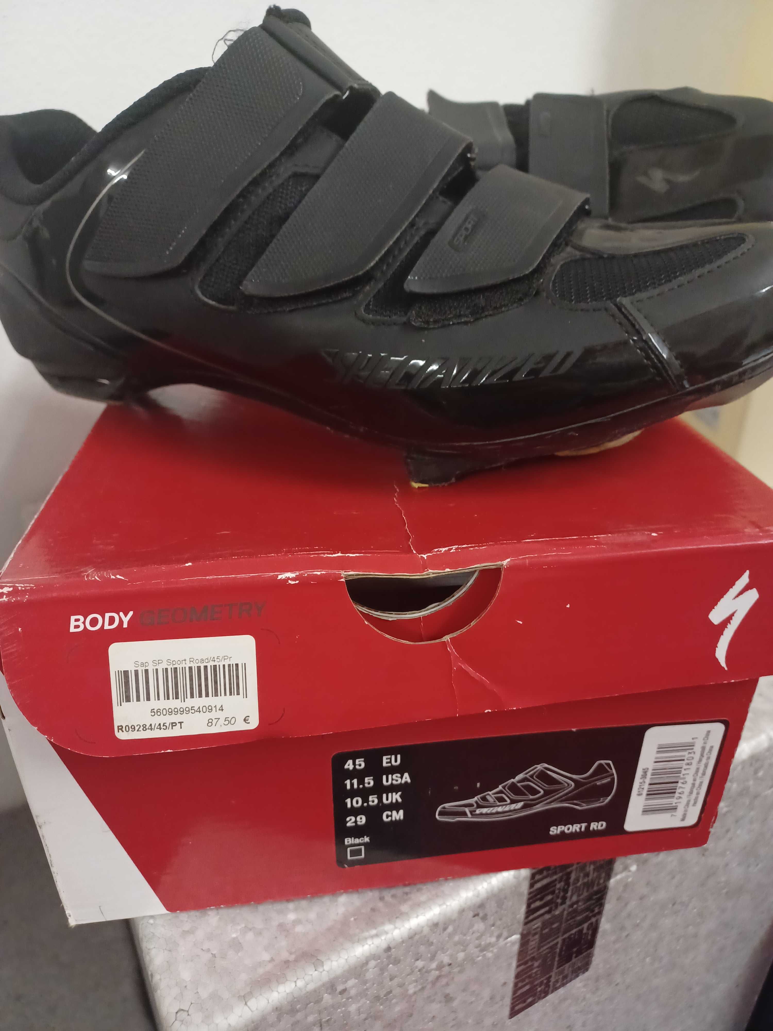 Sapatos Ciclismo Estrada Specialized RD c/ Cleats Shimano Spd