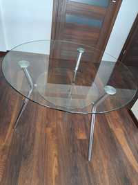 Stół okrągły szklany