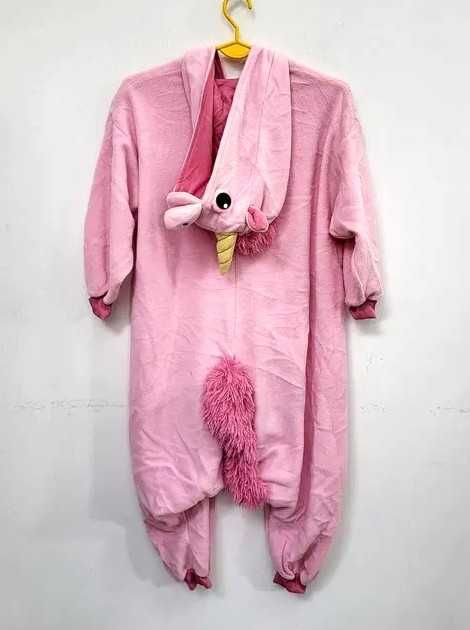 Strój przebranie onesie różowy Jednorożec rozmiar 130 cm. G007