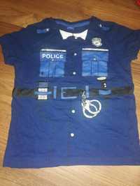 Koszulka policjant, strój, przebranie