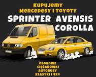 Skup Aut Mercedes Sprinter Toyota Avensis Corolla
