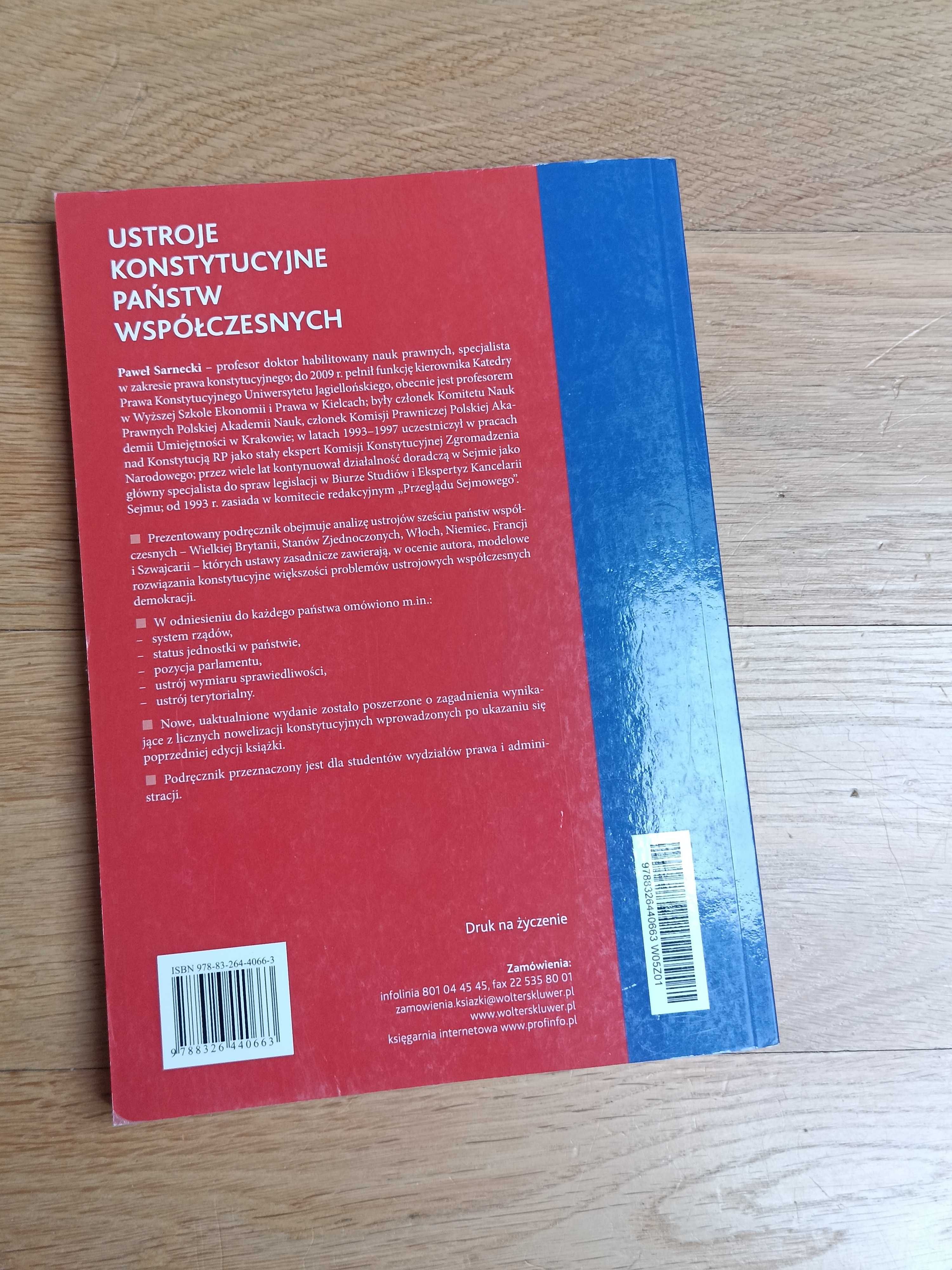 Ustroje konstytucyjne państw współczesnych Wolters Kluwer