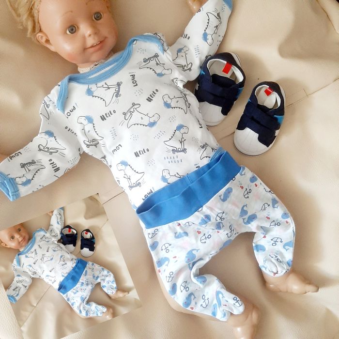 Zestaw roz 56/62 21 sztuk mega paka komplet dla chłopca wyprawka dres