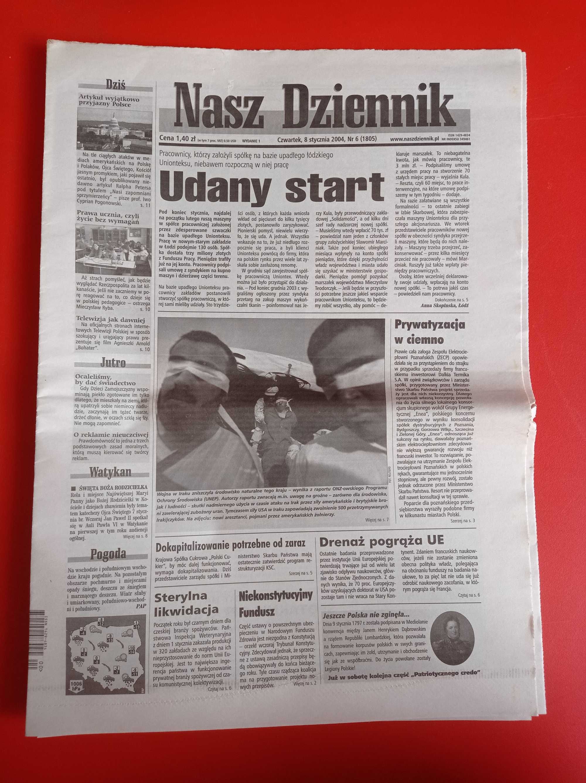 Nasz Dziennik, nr 6/2004, 8 stycznia 2004