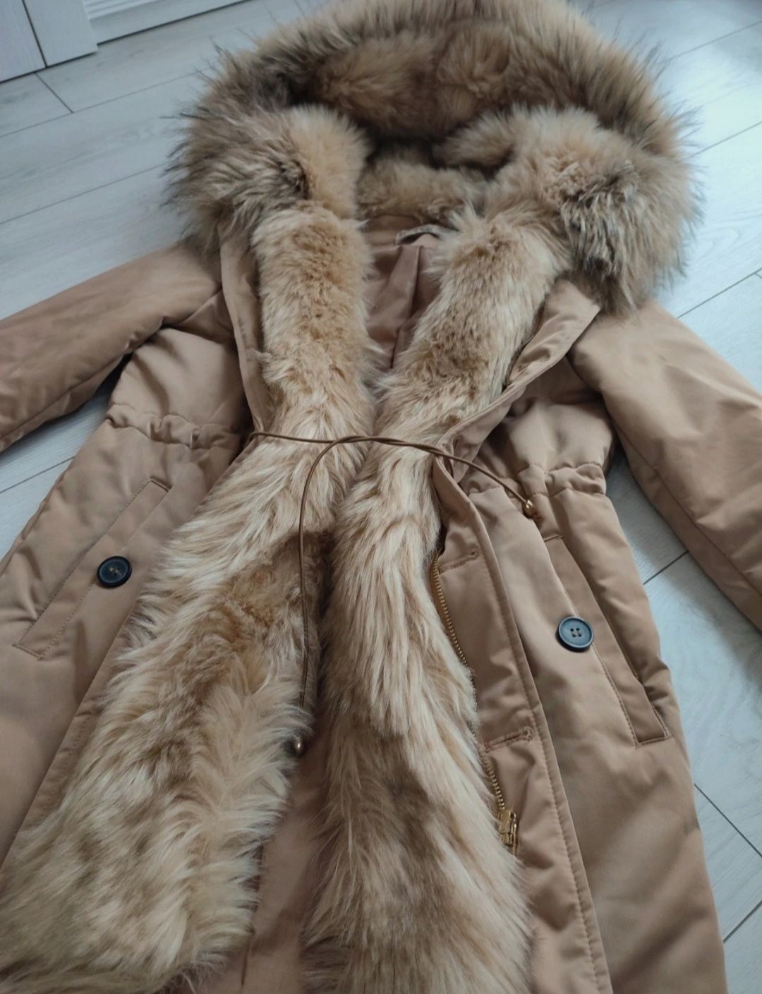 Kurtka k.zell M z futerkiem zimowa parka
