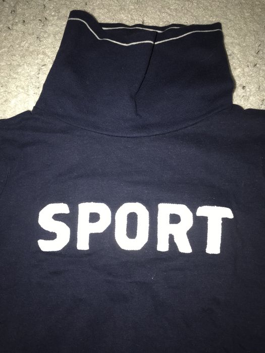 Camisola gola alta azul - 9 anos