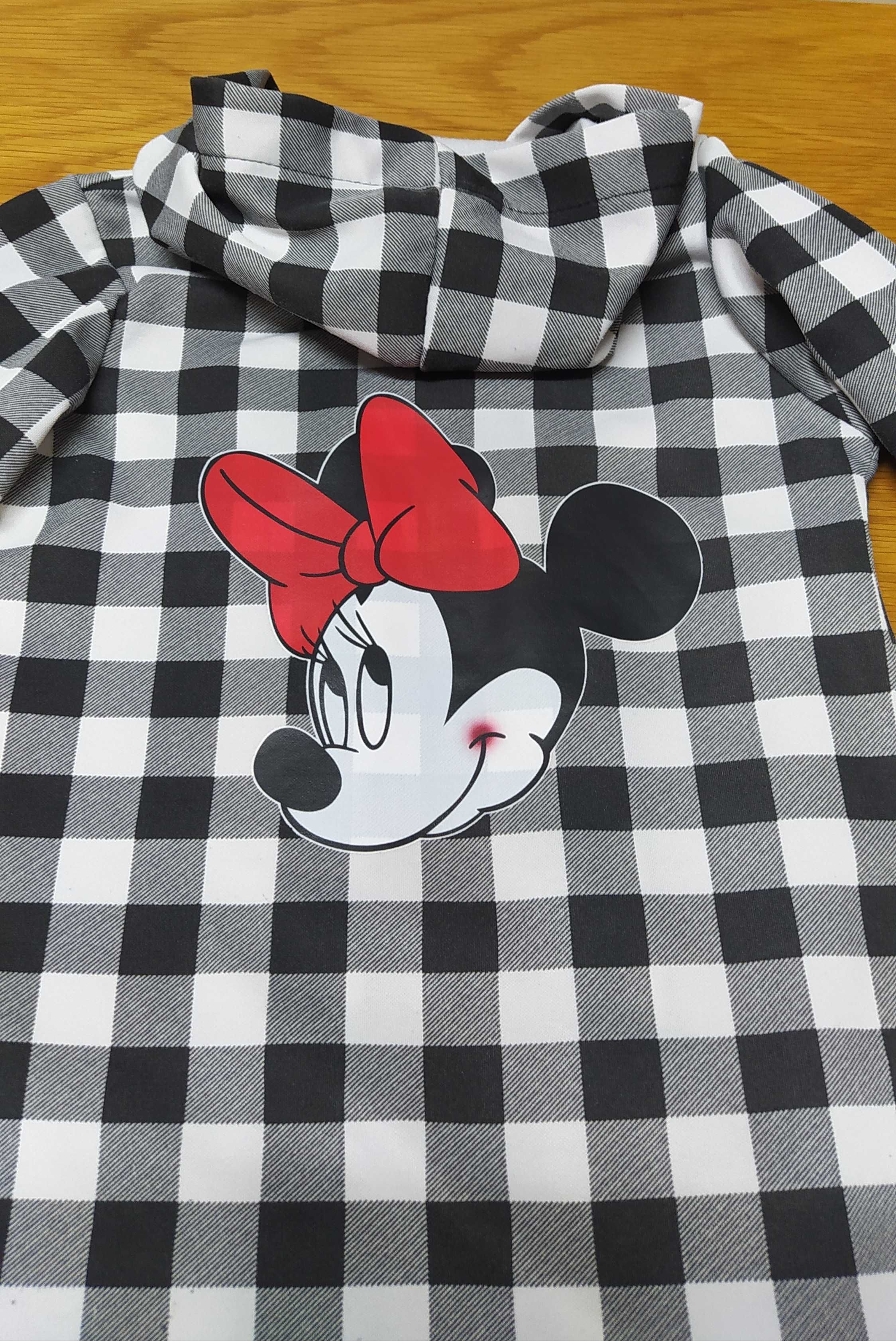 Camisa aos quadrados, Minnie. Tamanho 5 anos