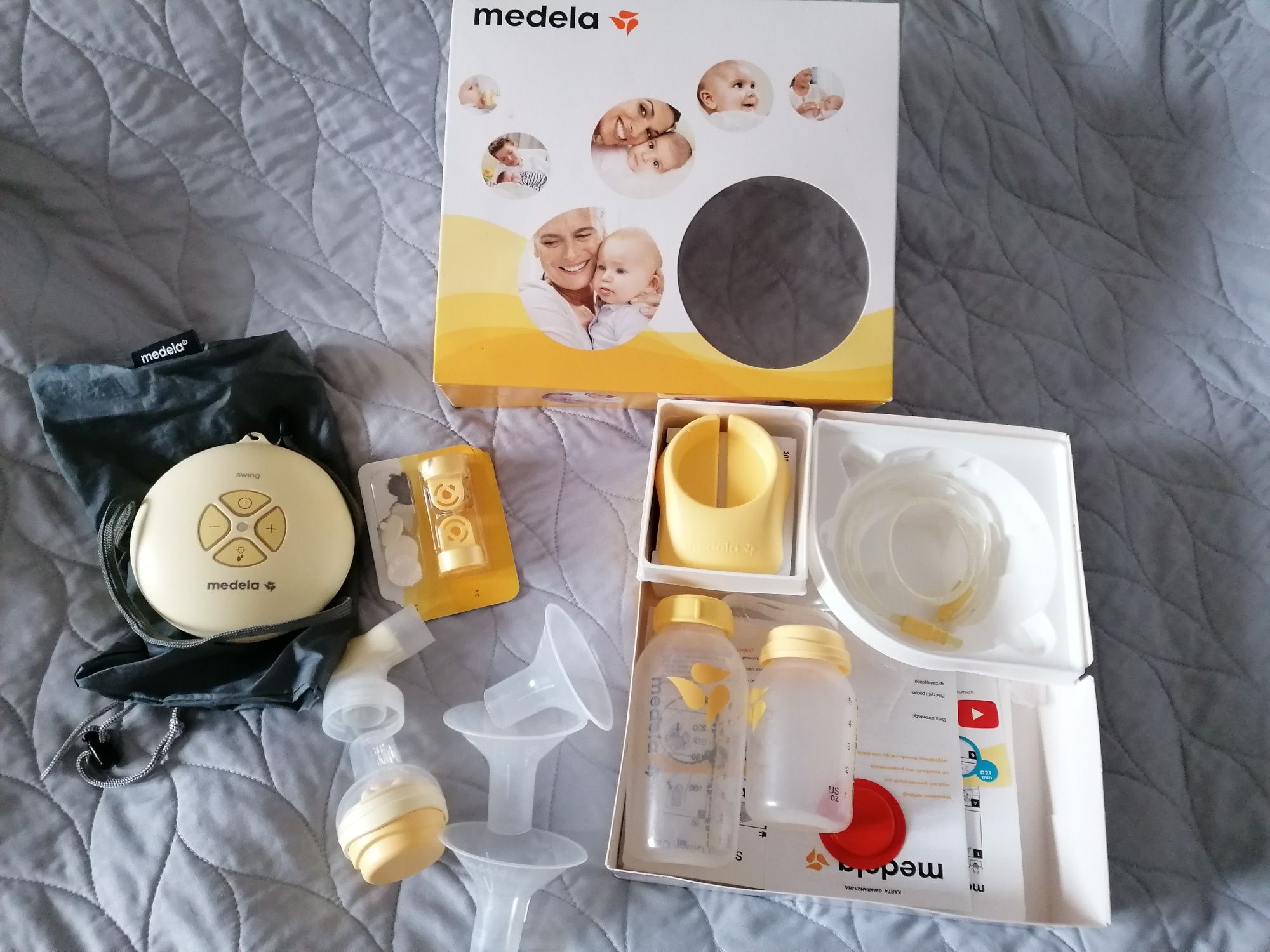 Laktator medela swing +akcesoria