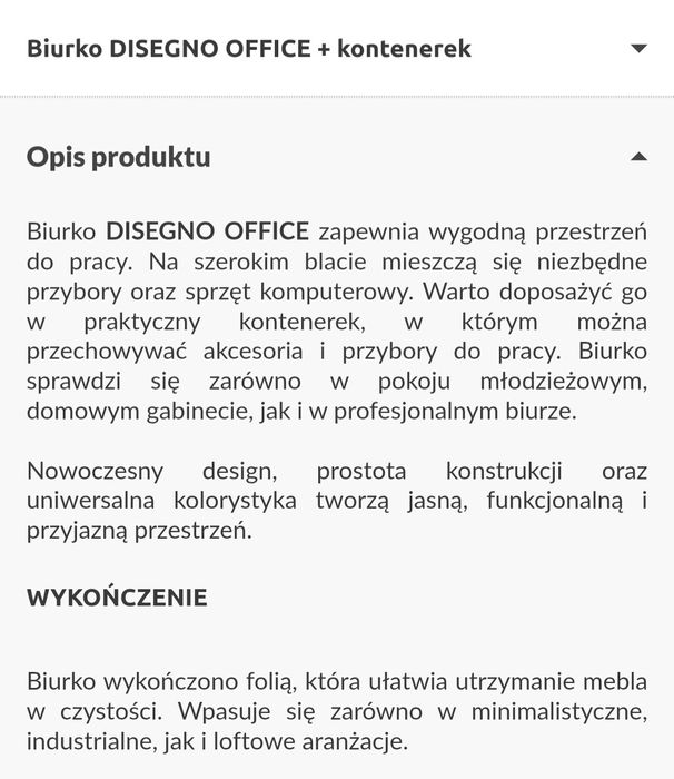 Biurko agata metalowe nogi