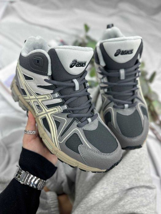 ‼️НОВІ Кросівки Asics Gel Kahana 8 Gore-Tex Fur Grey Beige